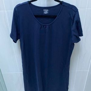 LL Bean Navy 💯 Supima cotton Nightgown